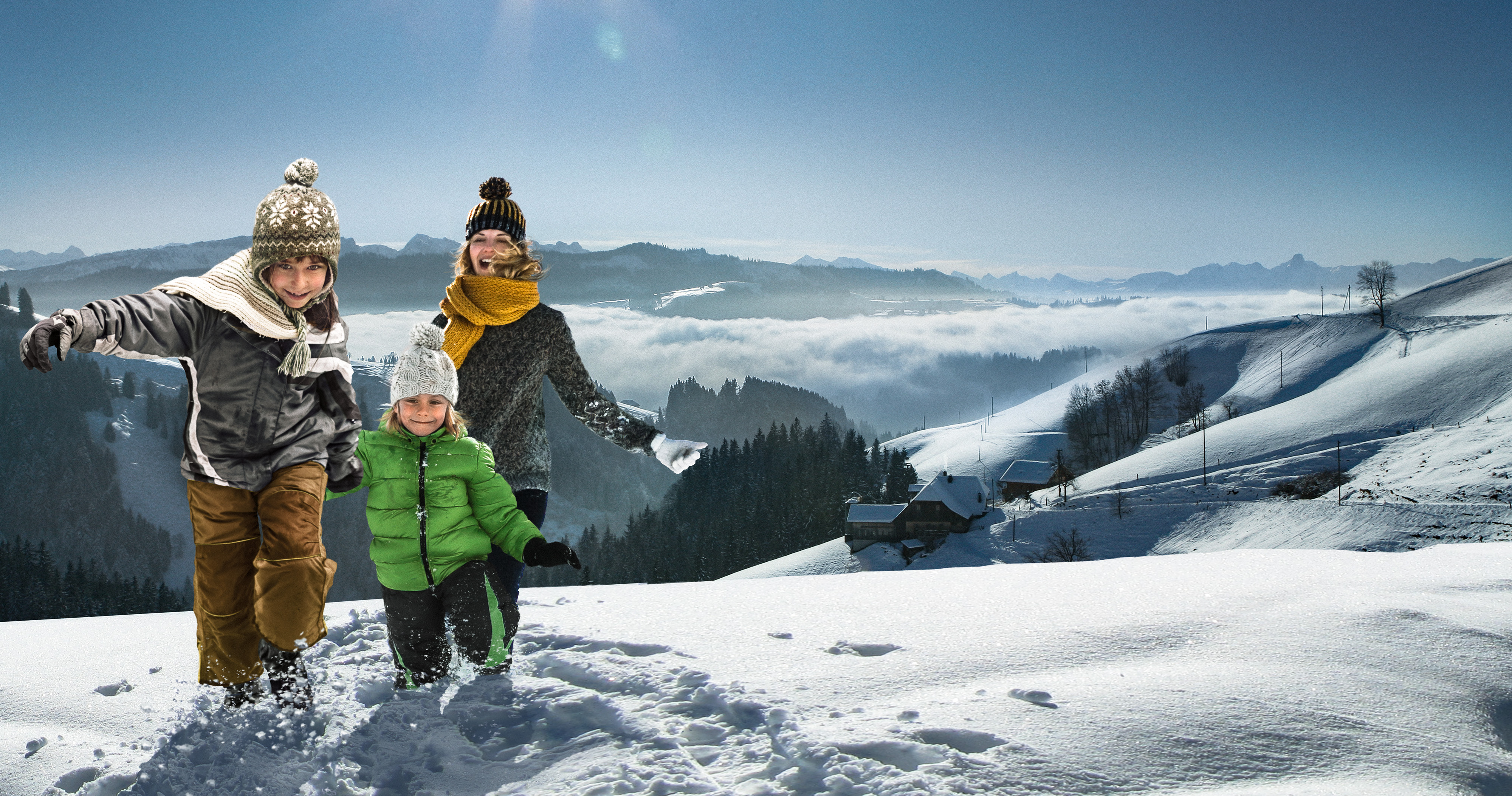 Winter Familie