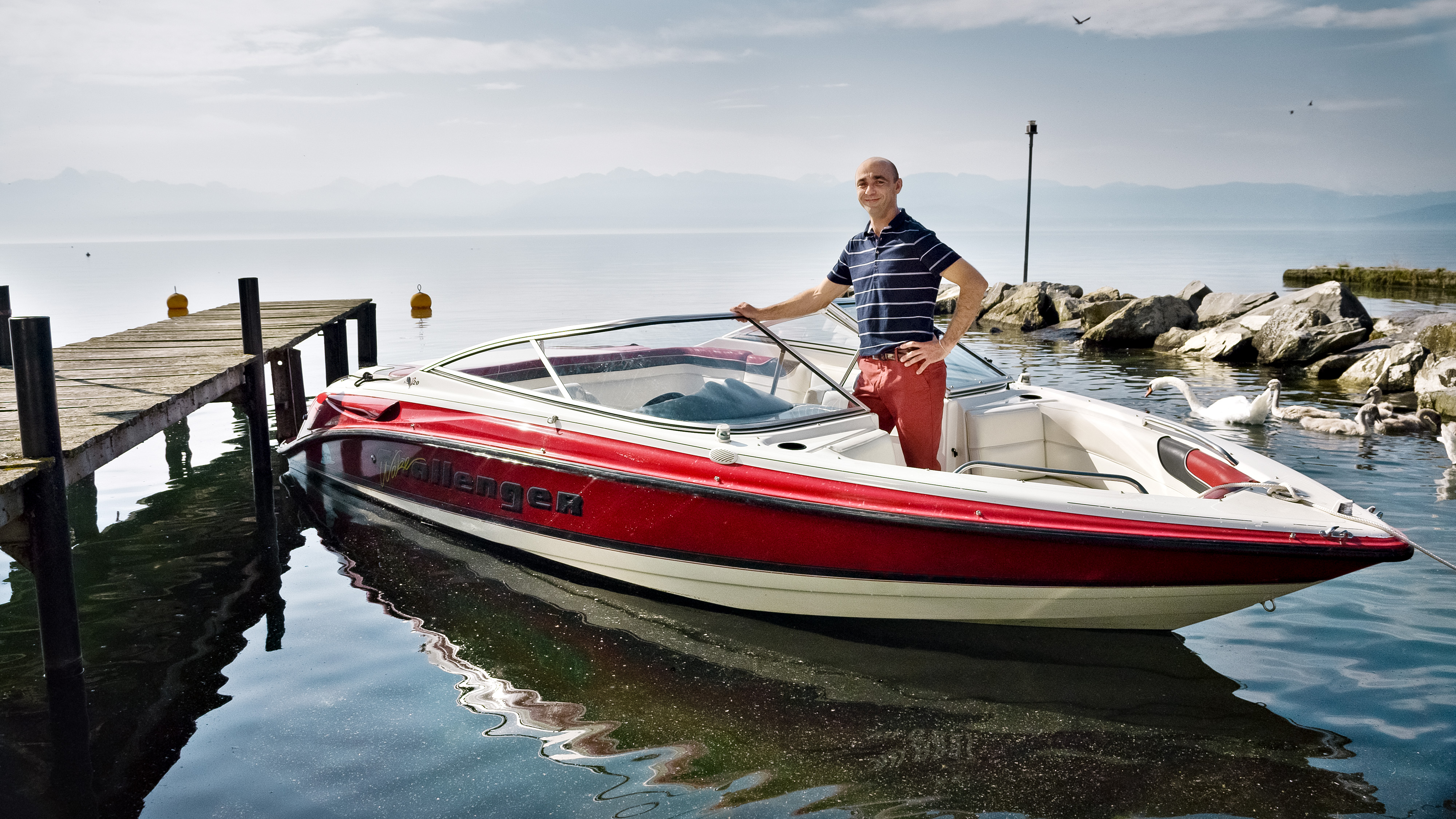 rotes Boot